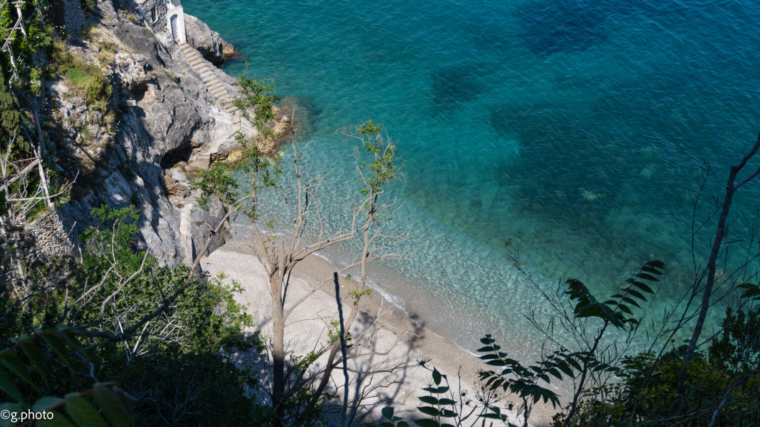 Il mare della costiera amalfitana ammirato durante il nostro viaggio di 4 giorni in Costiera Amalfitana