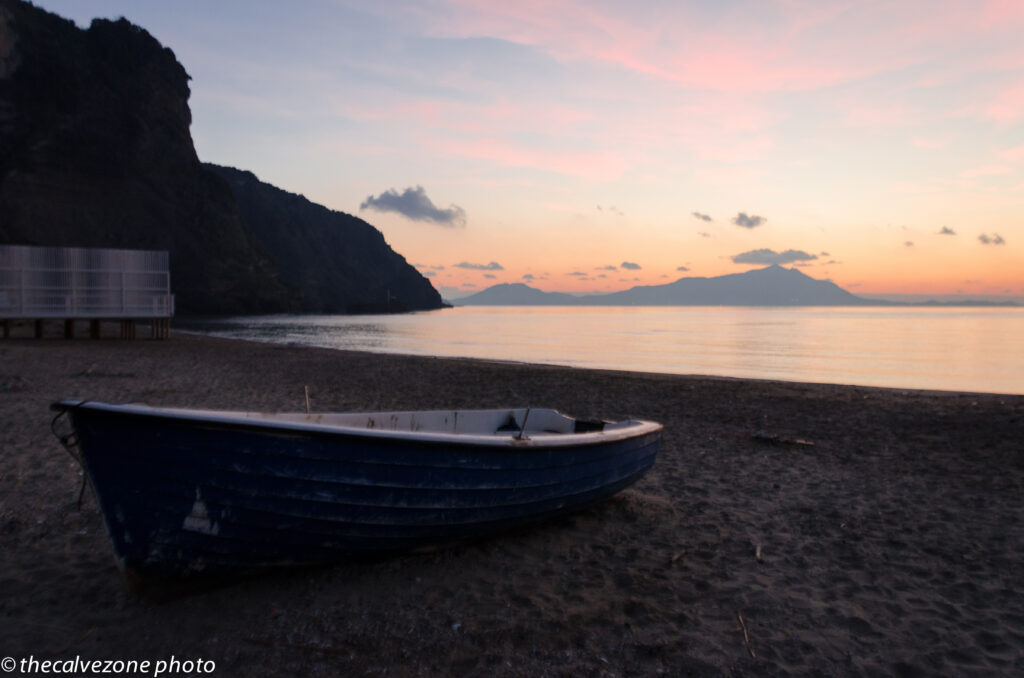 Il tramonto a Torregaveta