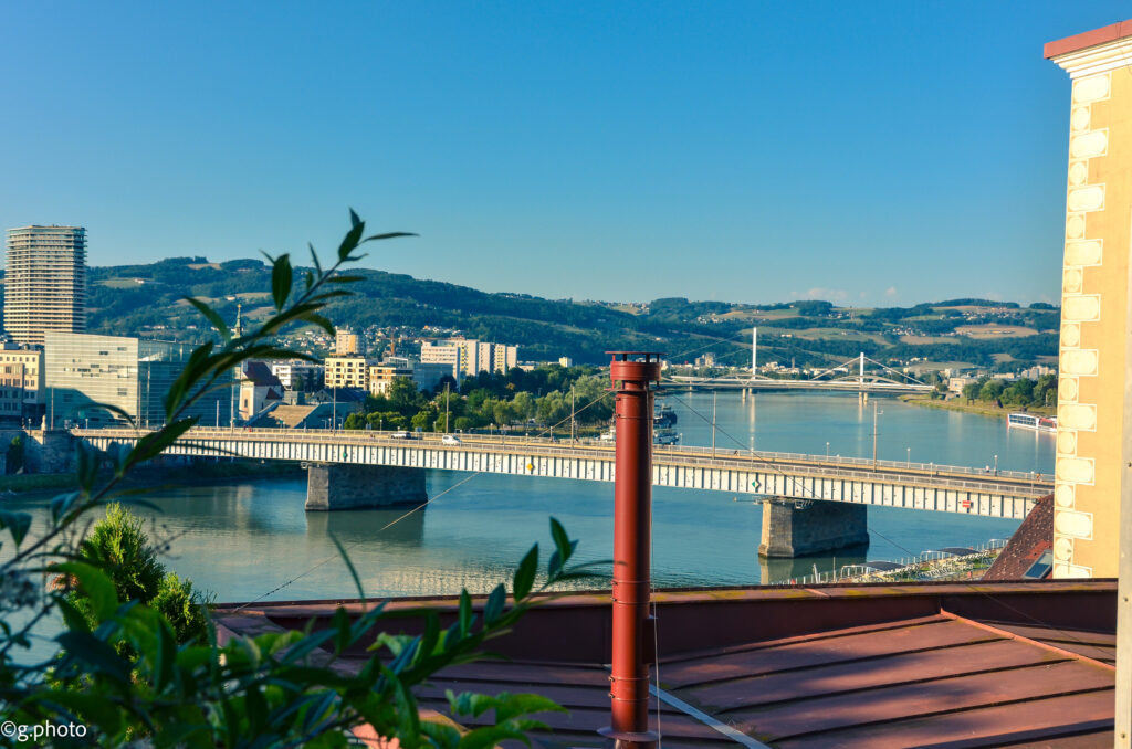 8 giorni in Austria: Linz, veduta del Danubio