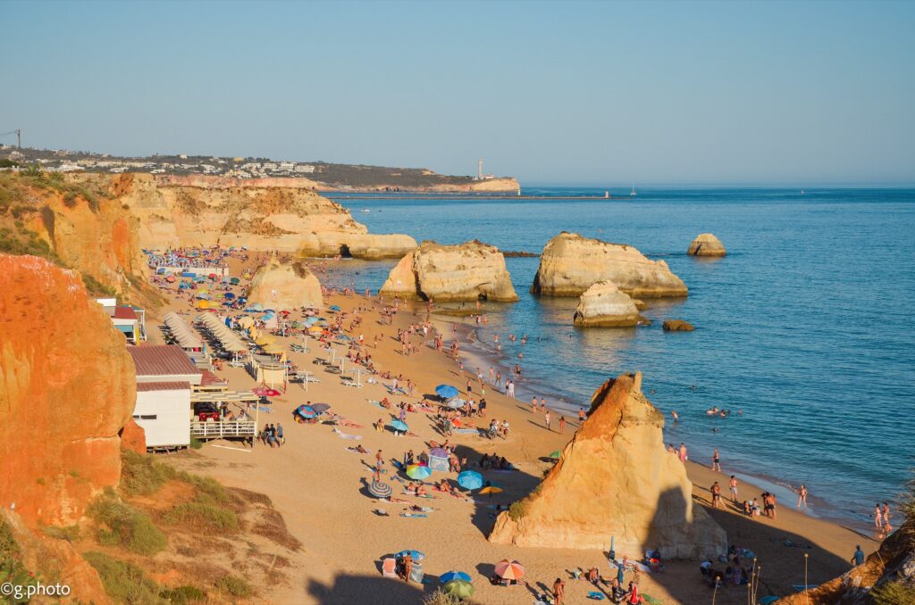 Praia do Amado al tramonto a Portiamo, Algarve