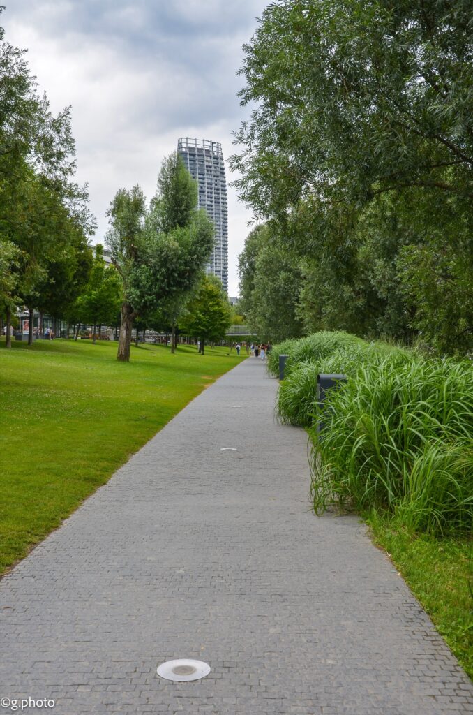 il parco lungo il danubio a bratislava