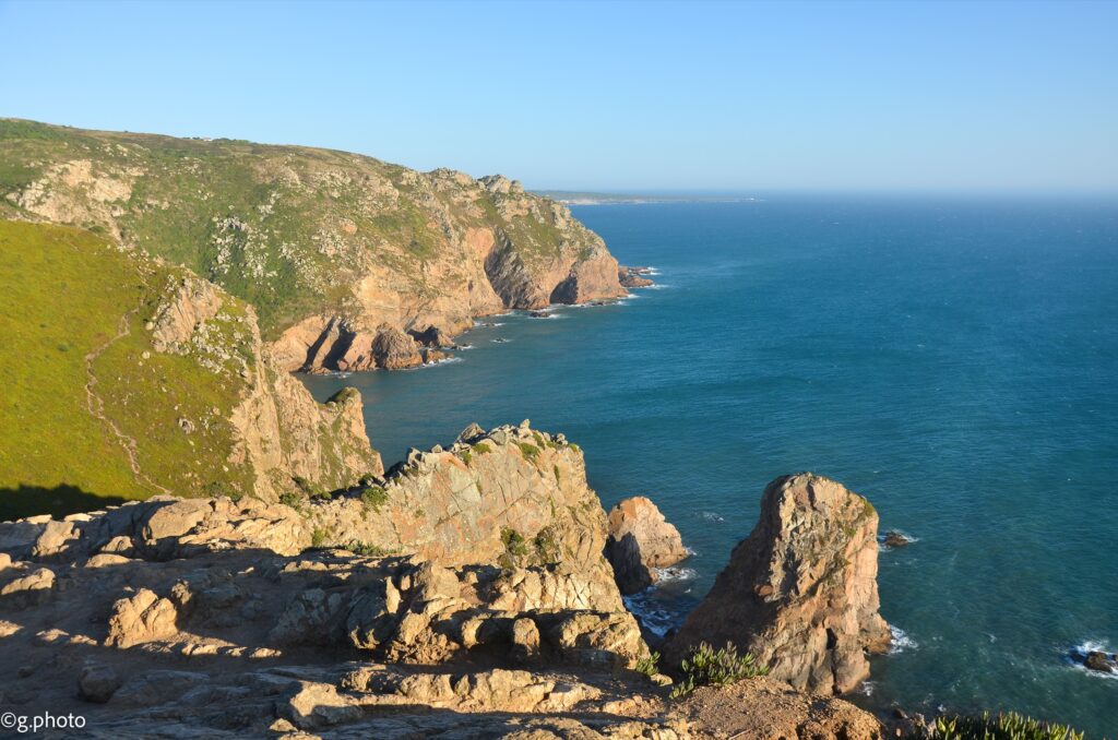 Vista panoramica della costa a Cabo da Roca