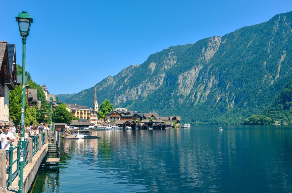 Panoramica del lago di Hallstatt