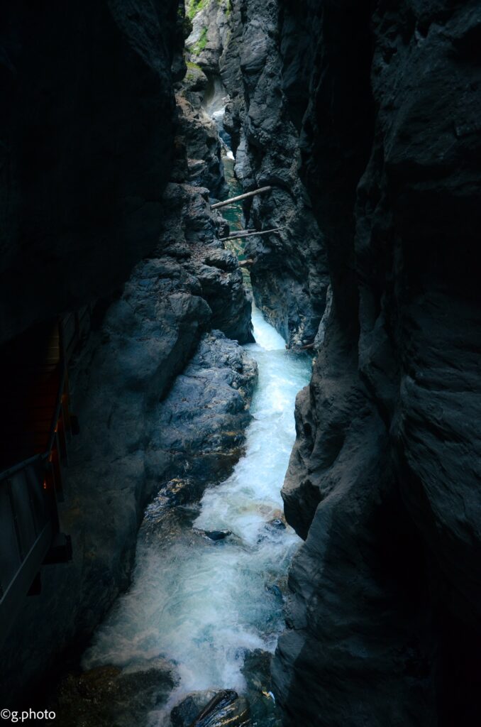Un dettaglio del canyon del Liechtensteinklamm