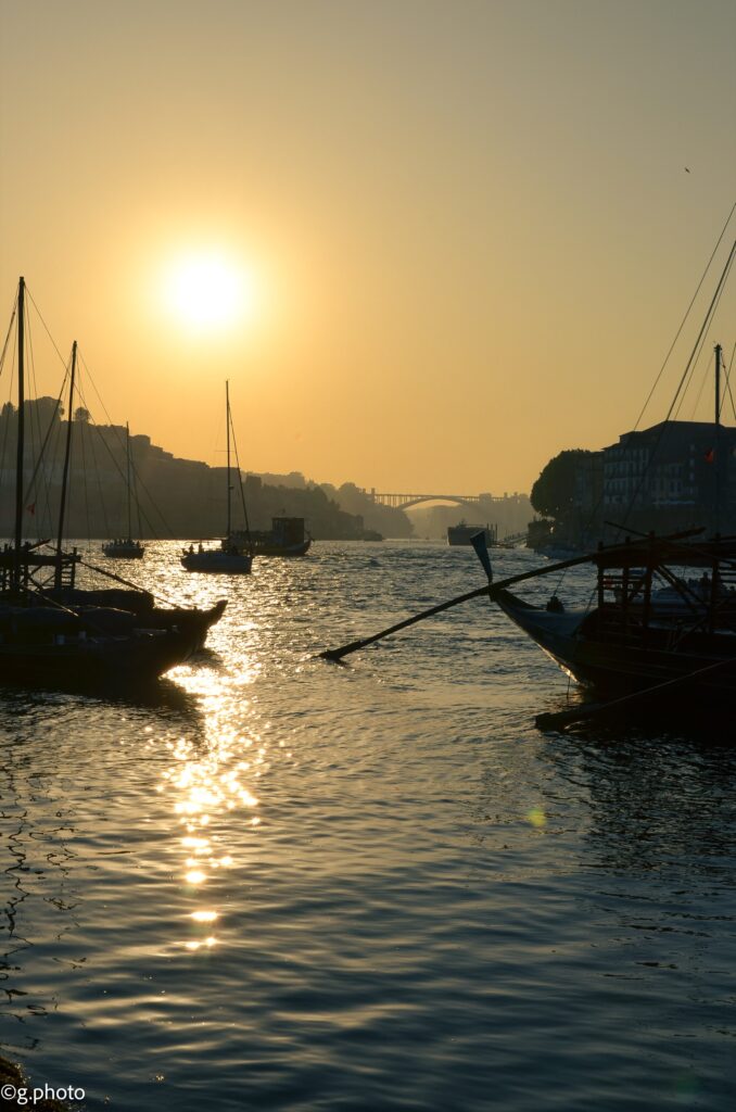 Il tramonto sul douro a Porto