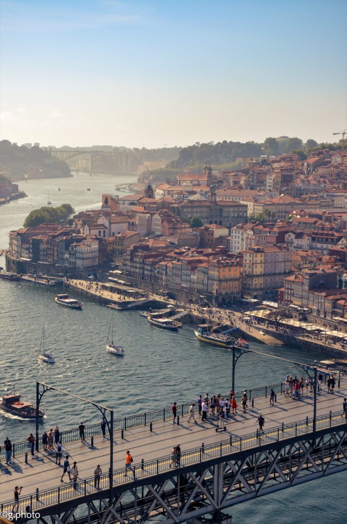 Veduta di Porto dal Monastero de Serra do Pilar a Vila Nova de Gaia