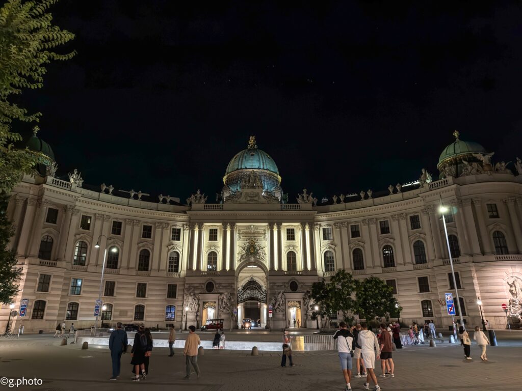 hofburg in notturna