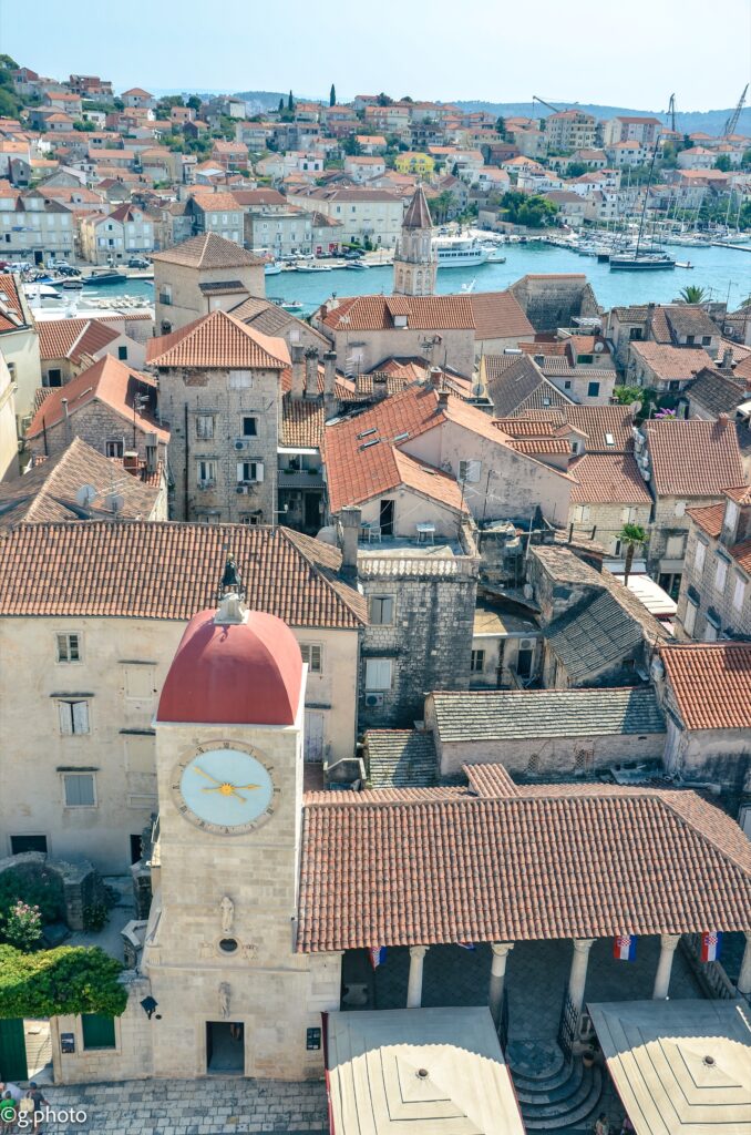 Il panorama di Trogir dal Campanile della sua Cattedrale
